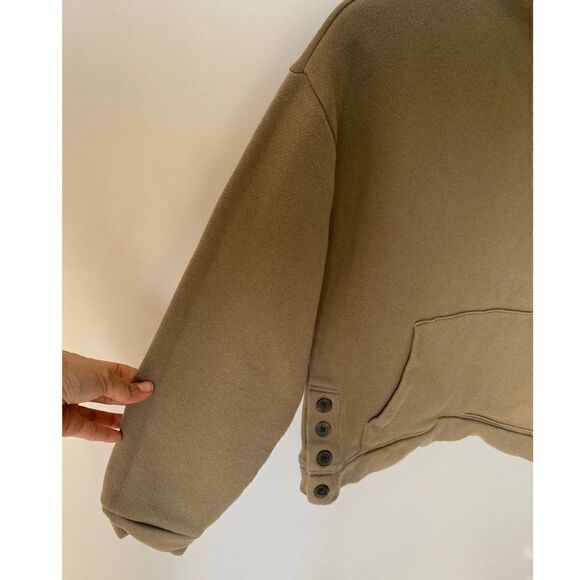 Madewell MWL Betterterry Mockneck Side-Button Sweatshirt - Picture 4 of 8